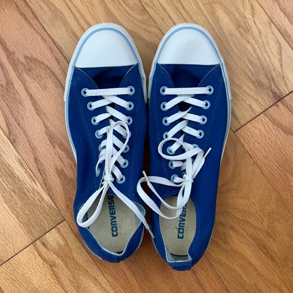 Blue Converse All Star Chuck Taylor shoes